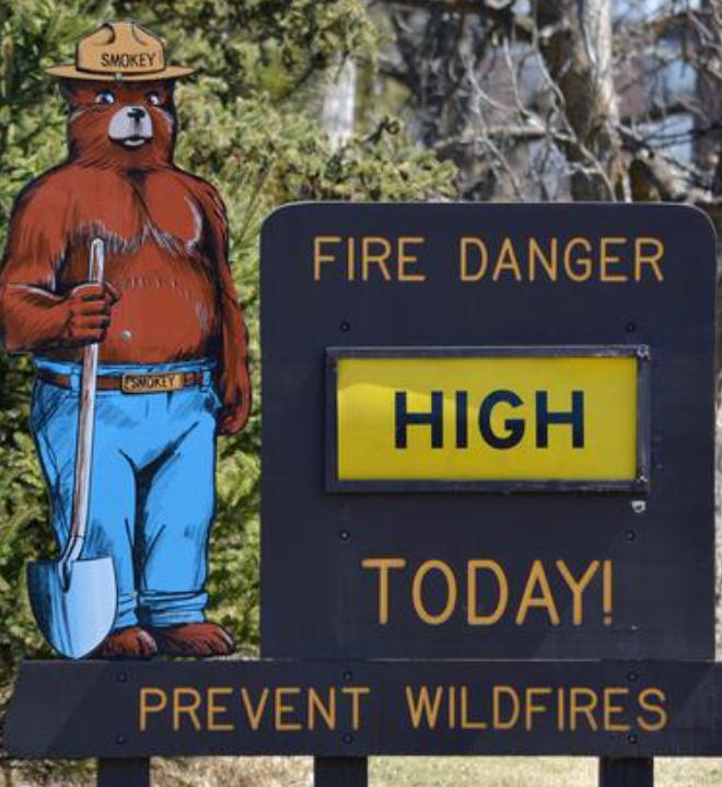 WARNING - FIRE DANGER TODAY - HIGH - Fairfield Fire & EMS