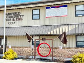 Flags displayed in Memory of Brother David Millstein