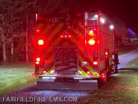 Engine 2 on the scene tonight in Liberty Township