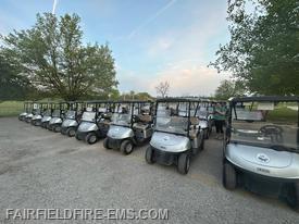 The carts are ready to roll.