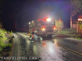 Rescue Engine 2 on Iron Springs Rd Saturday evening for a multi vehicle accident
