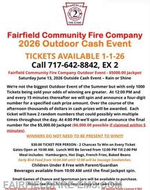 2026 OUTDOOR CASH EVENT - JOIN US FOR A FUN DAY!! 