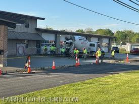 Cement being poured this morning at the FCFC Department
