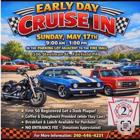 Early Day Car Cruise-In this Sunday May 17th