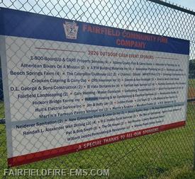Banner containing all the Sponsor for this years event.