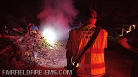 Outside Fire - Late Wednesday Night in Fairfield