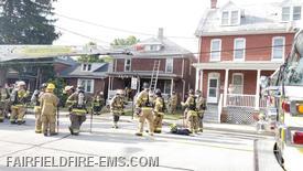 Numerous companies responded this morning to multi-residence fire call in Gettysburg.