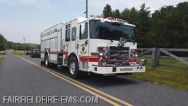 Fire Rescue Engine 2 on Topper Rd this morning.