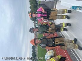 Jr. Firefighters Colin and Cayden along with Member and Frederick County Firefighter Colin Kissner this morning in Fairfield.