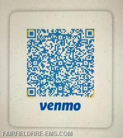 Easy Ways To Donate - Annual Solicitation Fundraiser.  If you're using Venmo just scan this QR code.