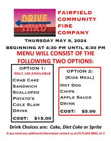 Drive Thru Dinner - May 9, 2024

See attached information and flyer